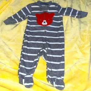 0-3 months pajama one piece body suit.
